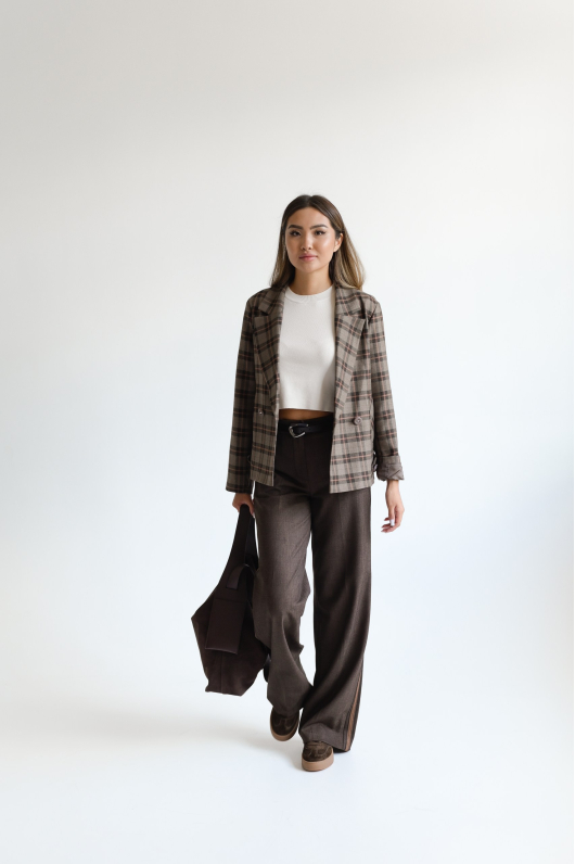 Жакет в клетку